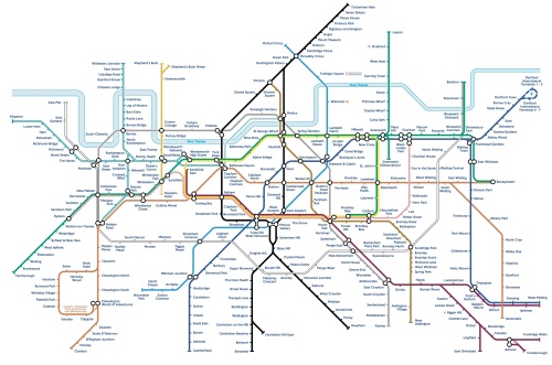 south london tube map